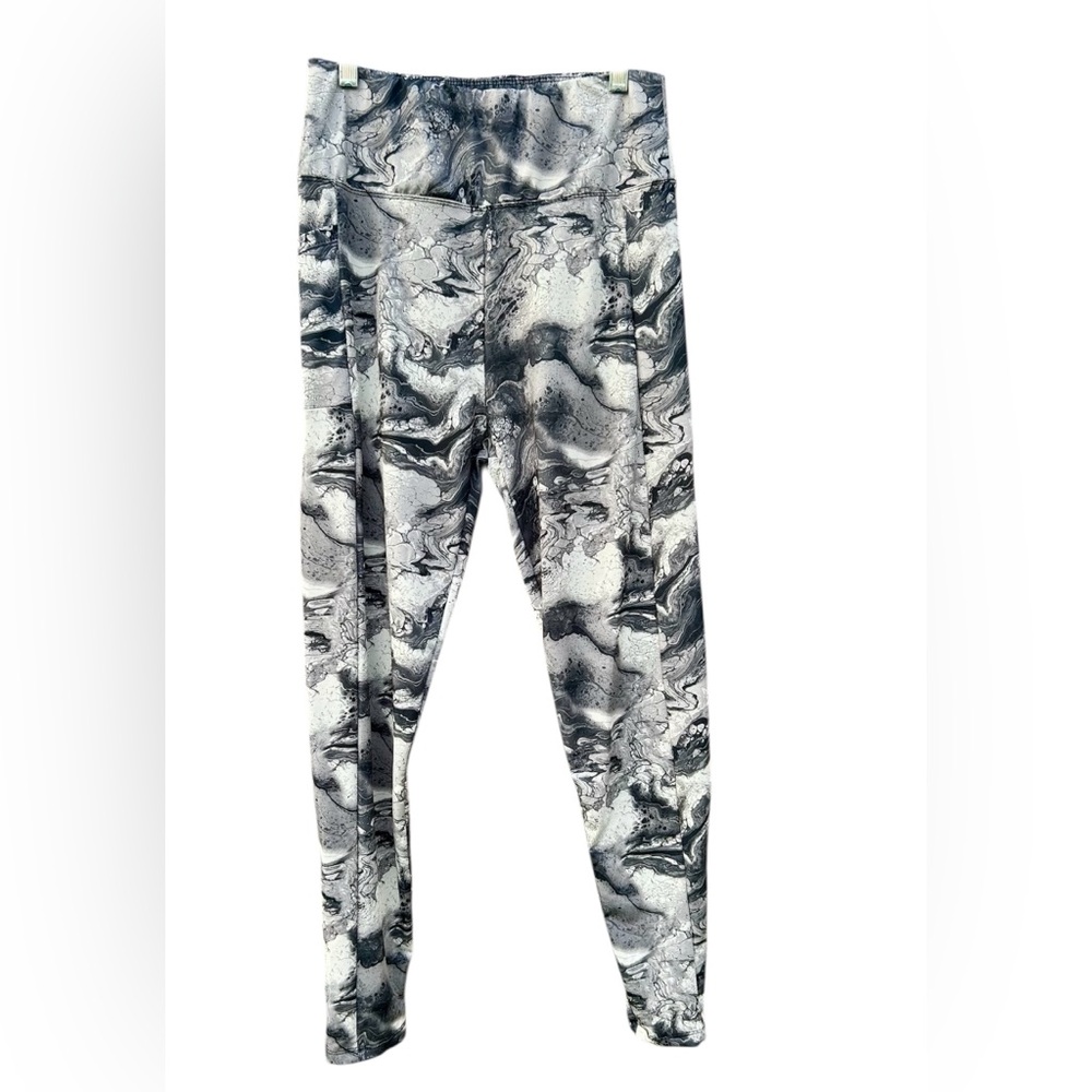 Zone Pro Leggings Yoga Pants Marble Phone Pocket Sz. Large